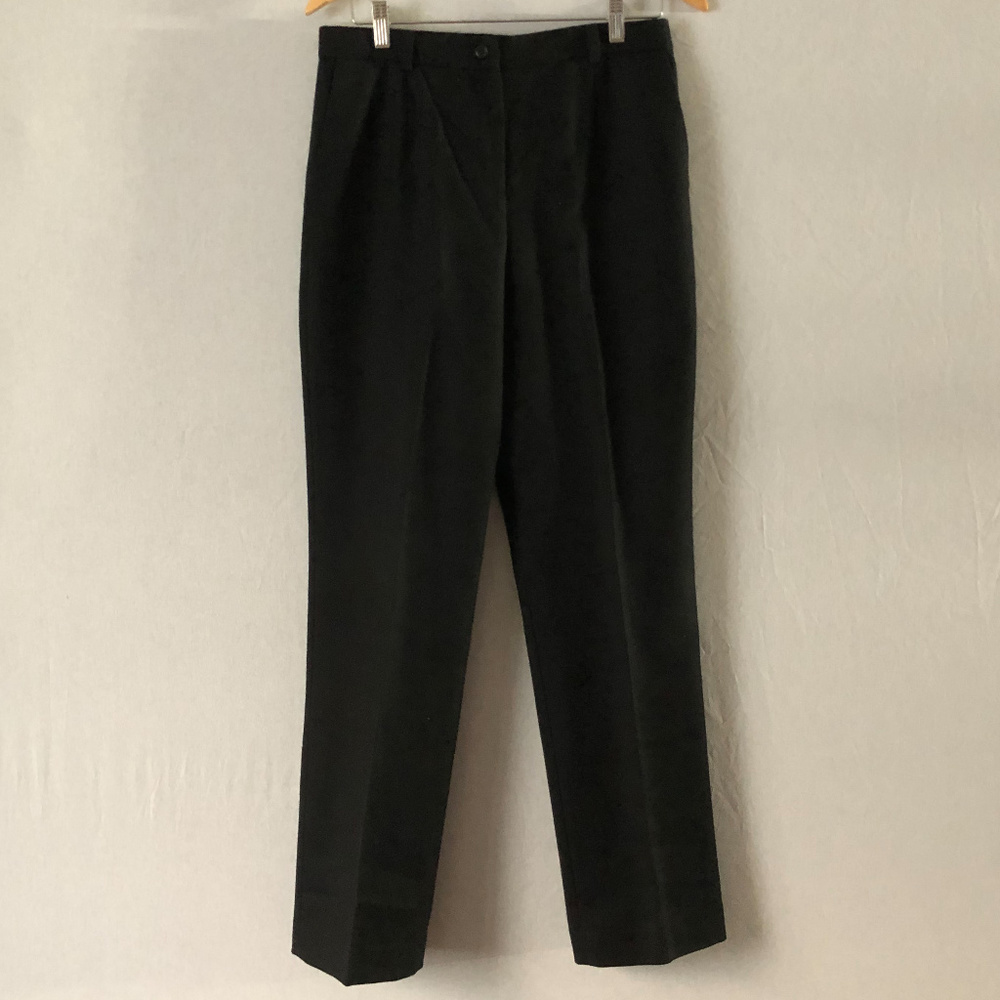 Pendleton Black Worsted Wool Pants Size 6 - image 1